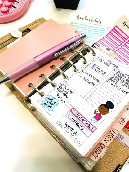 Bow Box Label stickers | multi colored planner stickers | Blue | Purple | Expense tracking | Budget stickers | 38 count | Labels - PinkeCloth