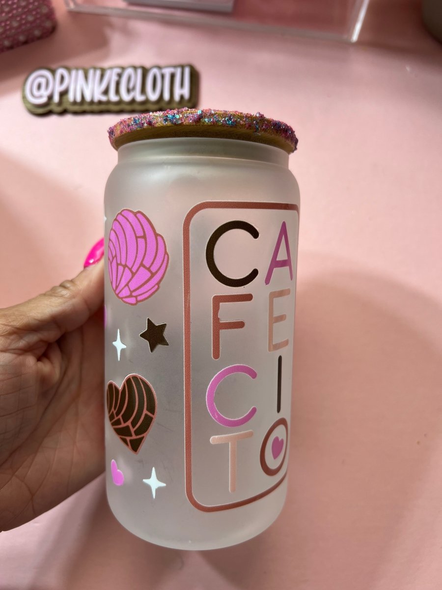 CAFECITO JAR | Bling Lid - PinkeCloth