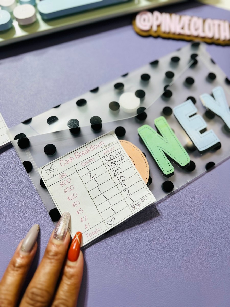 Cash Breakdown Teller Post - it - Notes | 50 ct | Teller Slips | - PinkeCloth