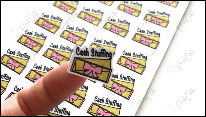 Cash Envelope Stuffing Budget Stickers | Planner 36 Count