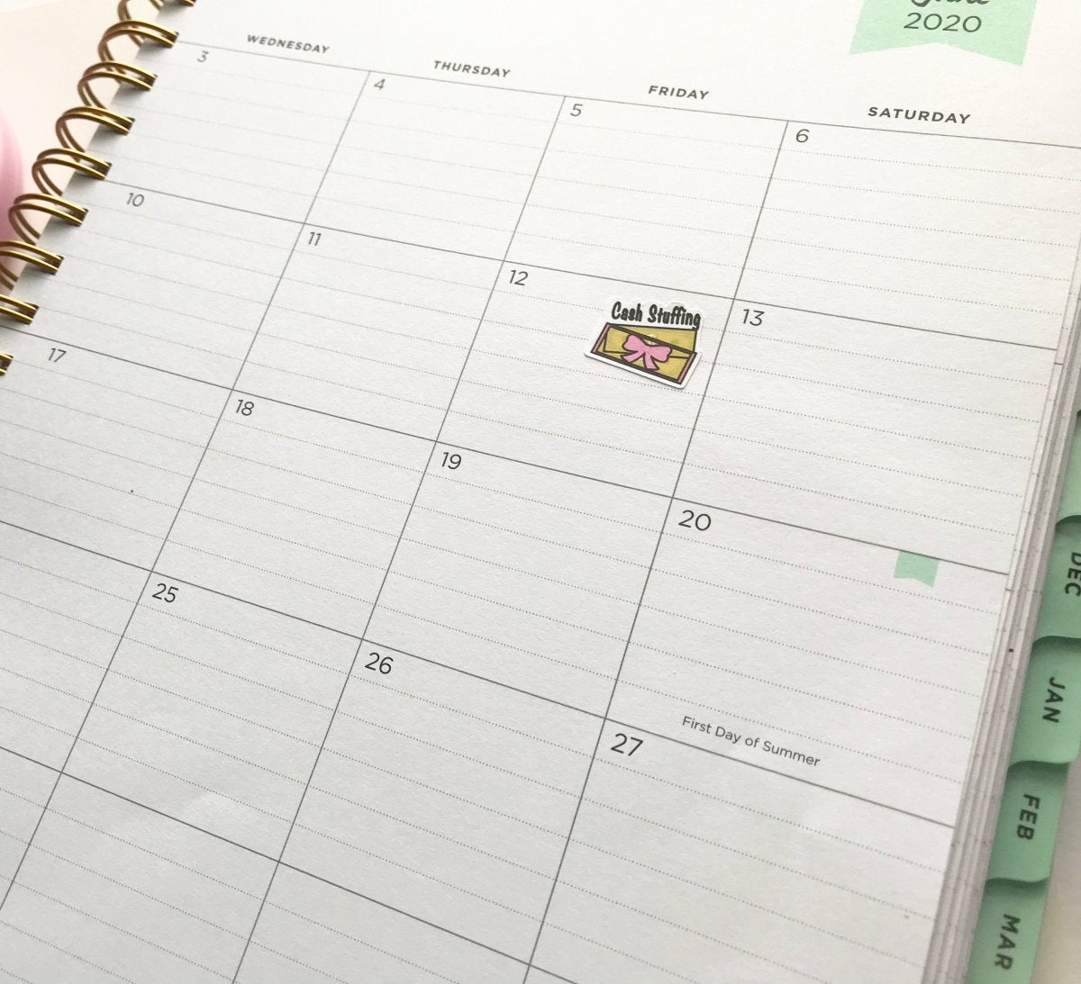 Cash Envelope Stuffing Budget stickers | planner stickers | 36 count - PinkeCloth