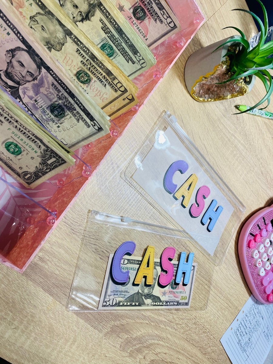 CLEAR CASH Vinyl Cash Envelope - PinkeCloth