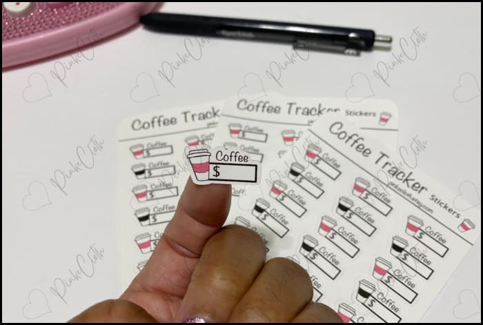 Coffee Tracker Stickers | Planner