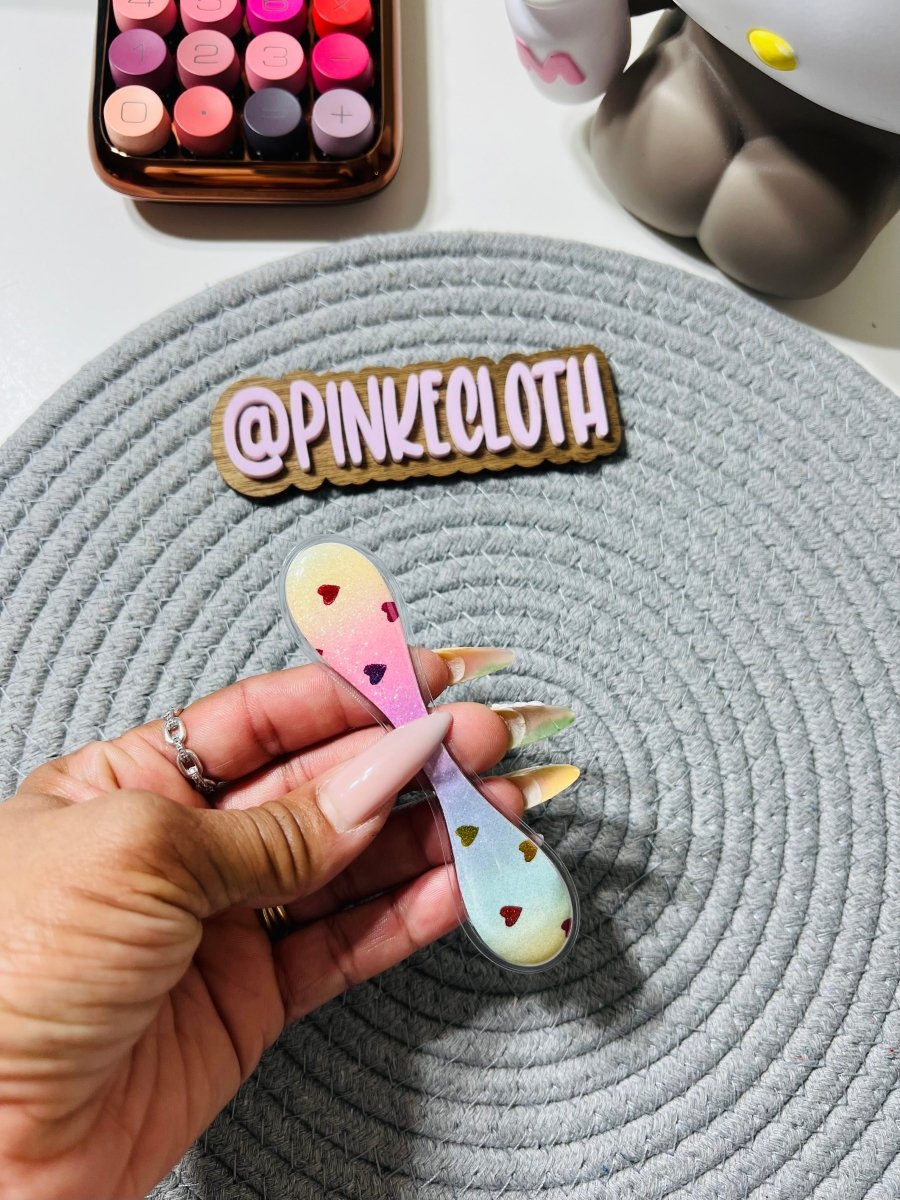 Colorful Magnetic Heart Paper Clip - PinkeCloth