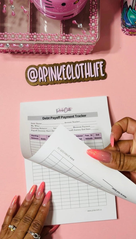 Debt Payment Payoff Tracker - PinkeCloth