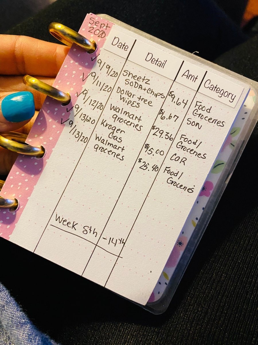 Expense Tracking Header Labels stickers | minimalist planner stickers | Micro Happy Notes | Budget stickers | 13 count | Matte stickers - PinkeCloth