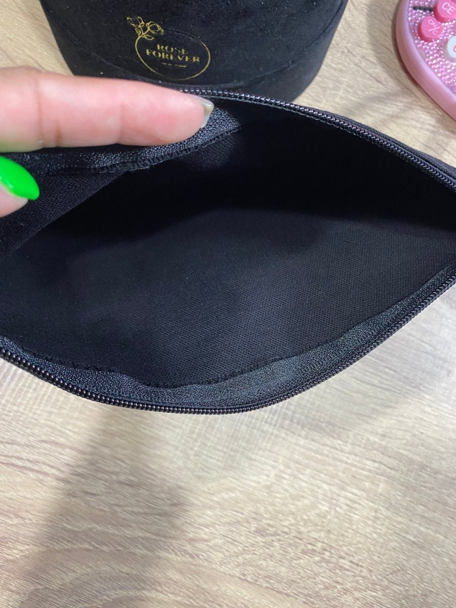 GOLD Straight Outta Cash DEBT BLACK Zipper Pouch - PinkeCloth