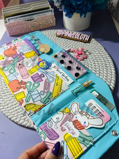 Handmade School plans Planner Wallet - PinkeCloth
