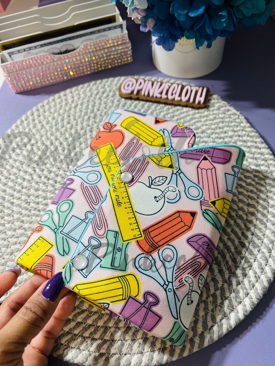 Handmade School plans Planner Wallet - PinkeCloth