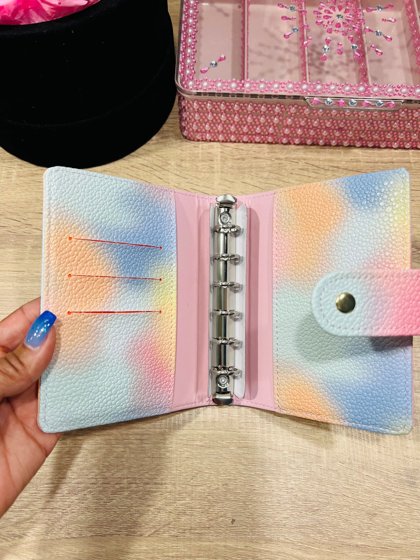 Watercolor A7 Cash Wallet Binder | Cash Stuffing Starter Budget Binder