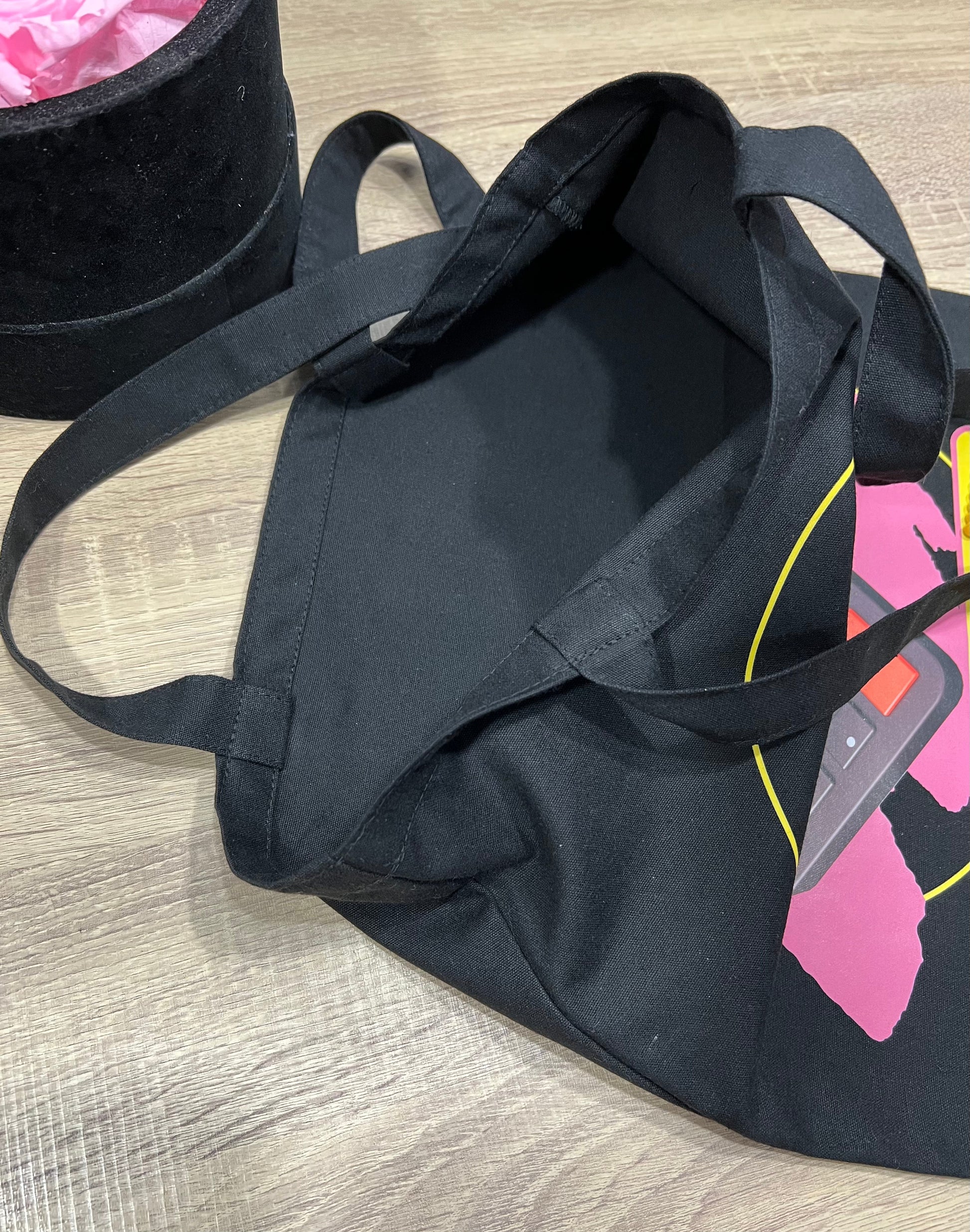 My Budget Bestie Black Tote Bag