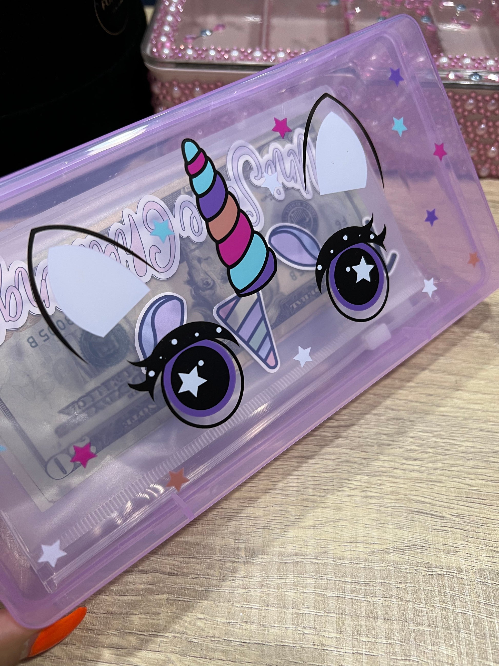 Reusable (2 In 1) Uni- Save Challenge Saving Unicorn Box |