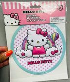 Reusable Hello Kitty Clouds 3D Sticker