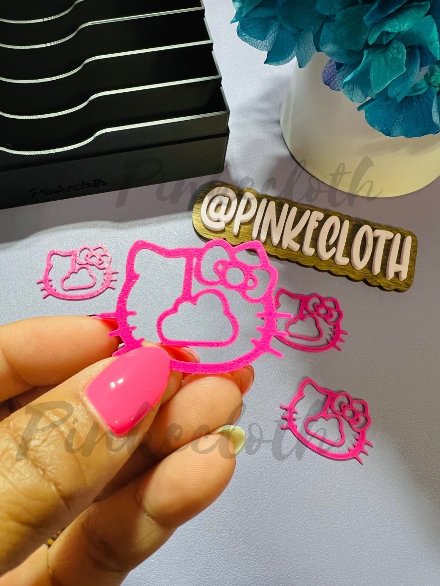 Kitty Cat Bow Bookmark Set - PinkeCloth