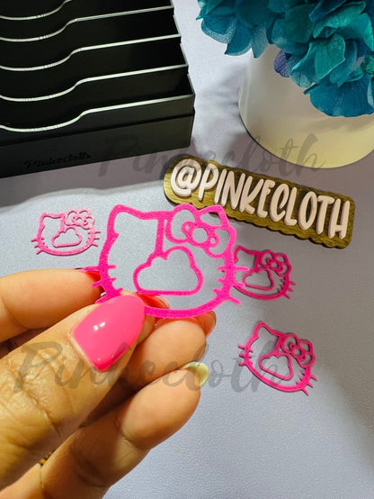 Kitty Cat Bow Bookmark Set - PinkeCloth