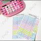 Label Box Stickers | Multi Colored Planner Expense Tracking Budget 34 Count Labels