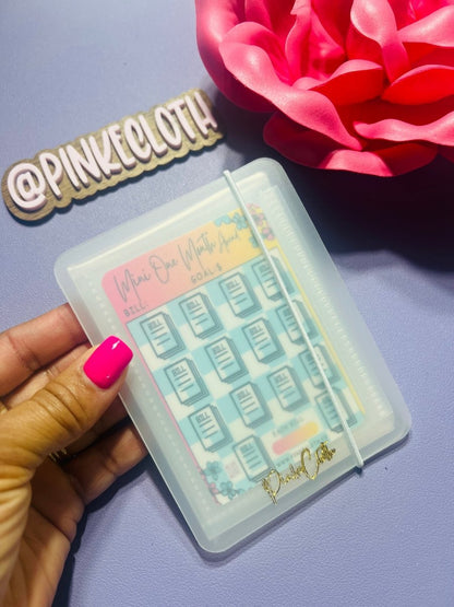 Mini One Month Ahead Fold out binder - PinkeCloth