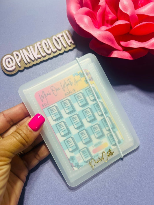 Mini One Month Ahead Fold out binder - PinkeCloth