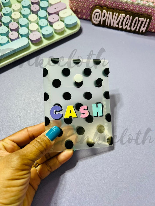 Mini Velcro Polka Dot Money Envelope - PinkeCloth