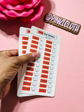 NetFlix Due Budget stickers | Subscription planner stickers | pay bills | pay debt stickers | 24 count - PinkeCloth