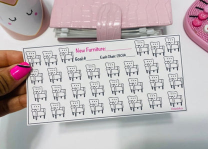 NEW FURNITURE SAVINGS A6 TRACKER ( PRINTED ) - PinkeCloth
