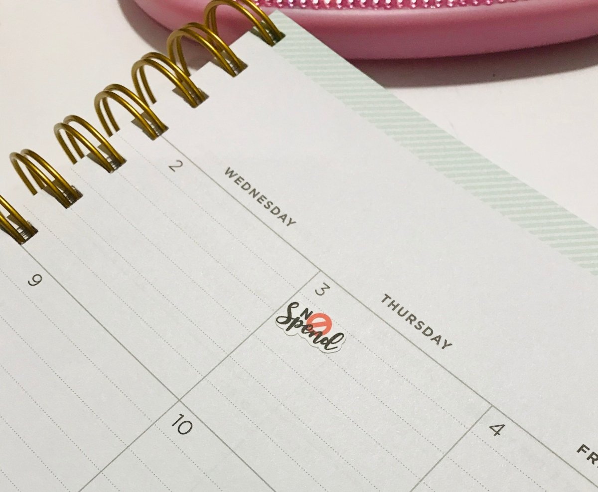 No Spend Budget stickers - PinkeCloth