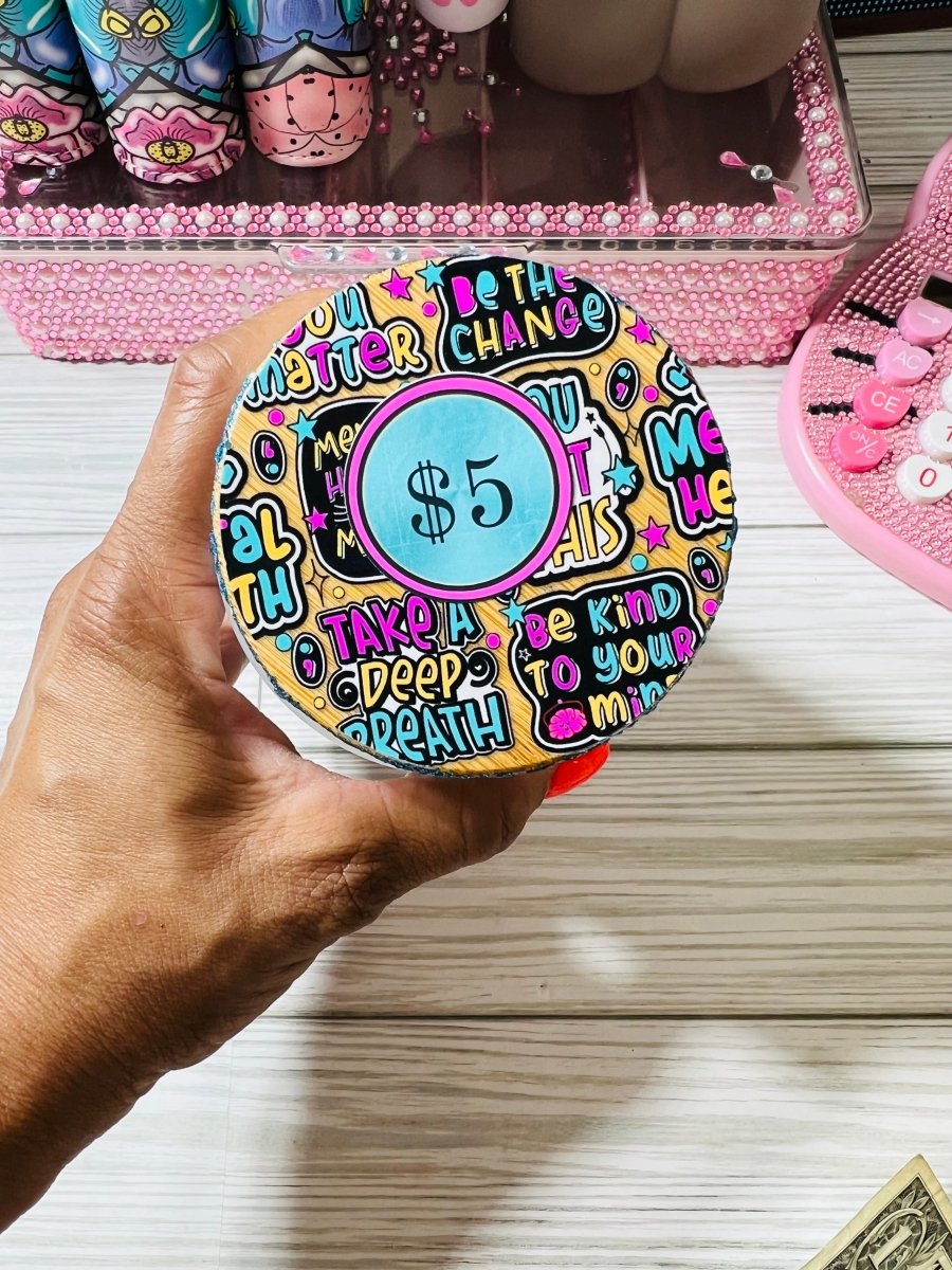 OH MY MENTAL HEALTH JAR | Bling Lid - PinkeCloth