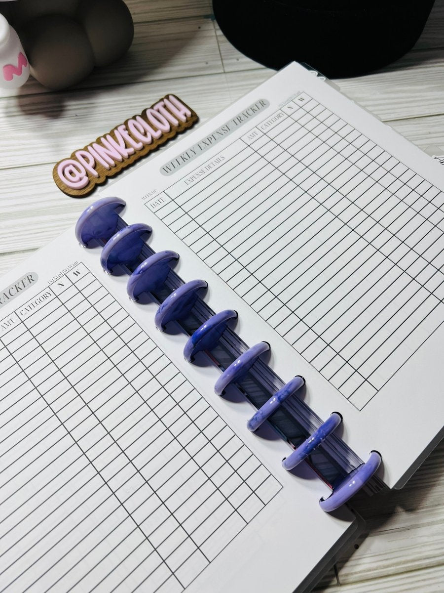 Pinkecloth Budget Planner - 12 Month Undated Discbound Planner | PinkeCloth - PinkeCloth