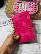Poppin' Pink Cash Envelope Disc Bound Wallet - PinkeCloth