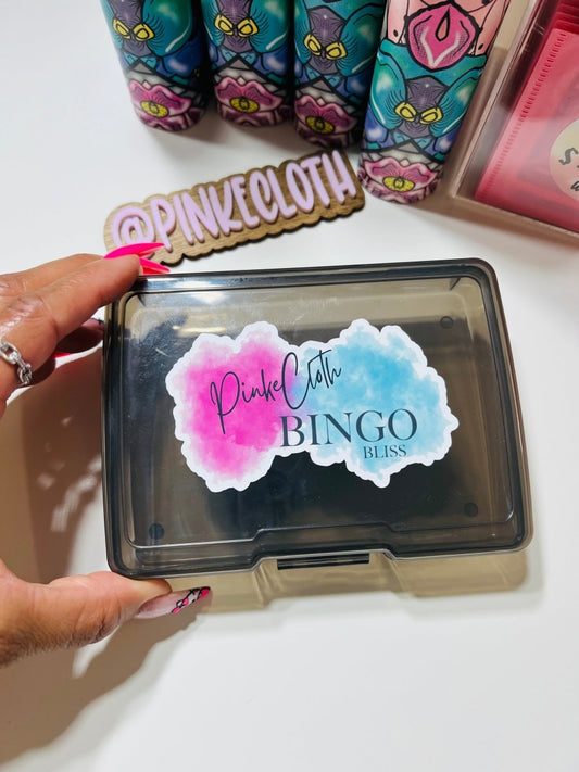 REUSABLE Black Bingo Box Challenge | Savings Box - PinkeCloth