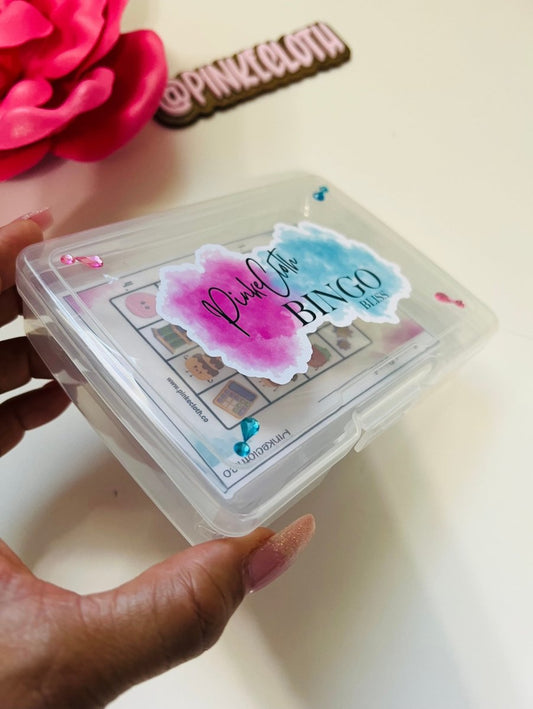 REUSABLE Clear Bingo Box Challenge | Savings Box - PinkeCloth