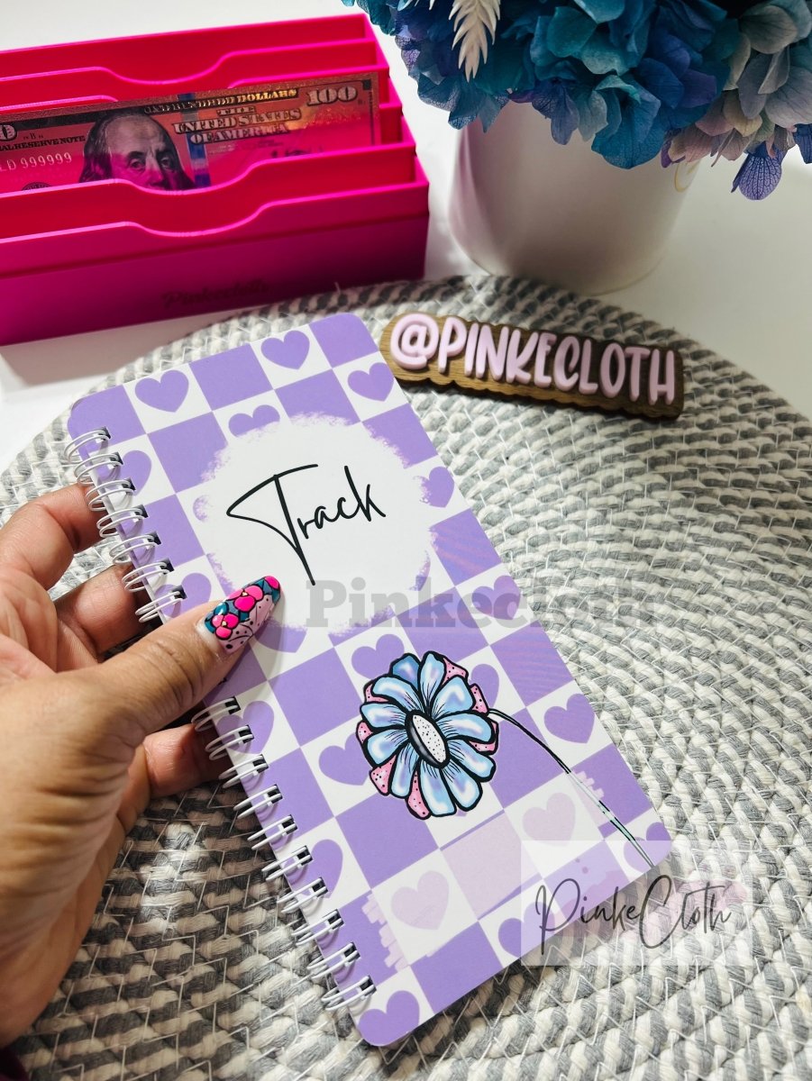 TRACK Spending Tracker Book - Daily Budget Expense Log | PinkeCloth - PinkeCloth
