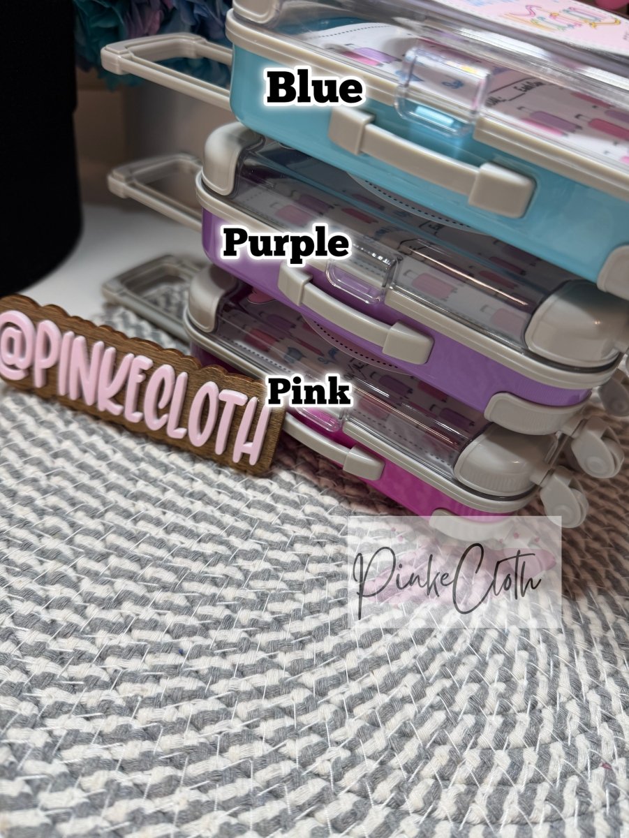 “ Vacation” Save It Up savings challenge Mini suitcase - PinkeCloth