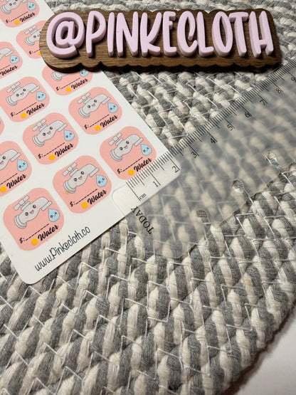 Water Bill Due Stickers 18ct - PinkeCloth